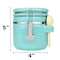 Blue Donuts 25oz Ceramic Airtight Food Storage Canister with Spoon, Turquoise BD3928636 - alternate 6